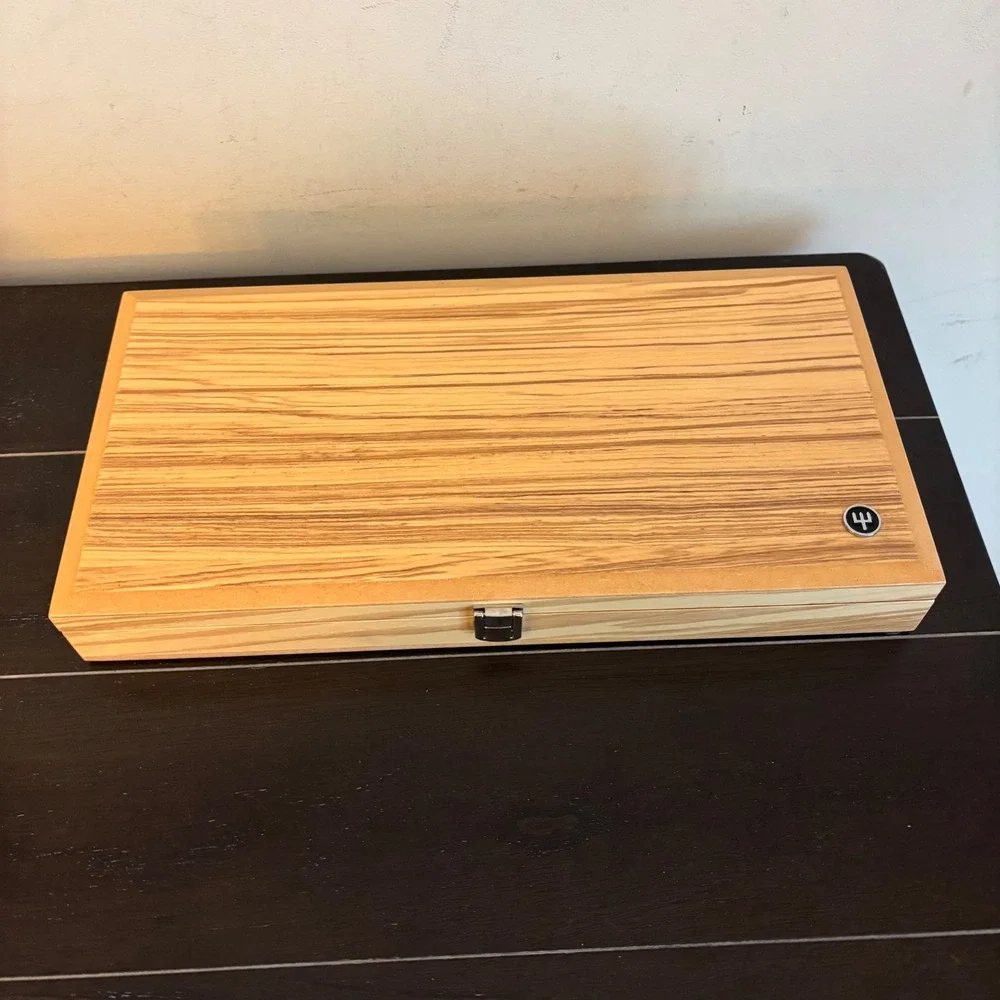 Wusthof | Wooden Knife Presentation Storage Case Box Black Velvet Lining 8 Slot‎